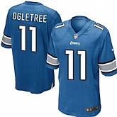Nike Men & Women & Youth Lions #11 Ogletree Blue Team Color Game Jersey,baseball caps,new era cap wholesale,wholesale hats